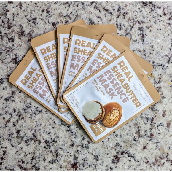 SHEABUTTER Beauty Face Mask Sheets Set of 6 | Korean Skin Care | Farmstay - Picture 2 of 7